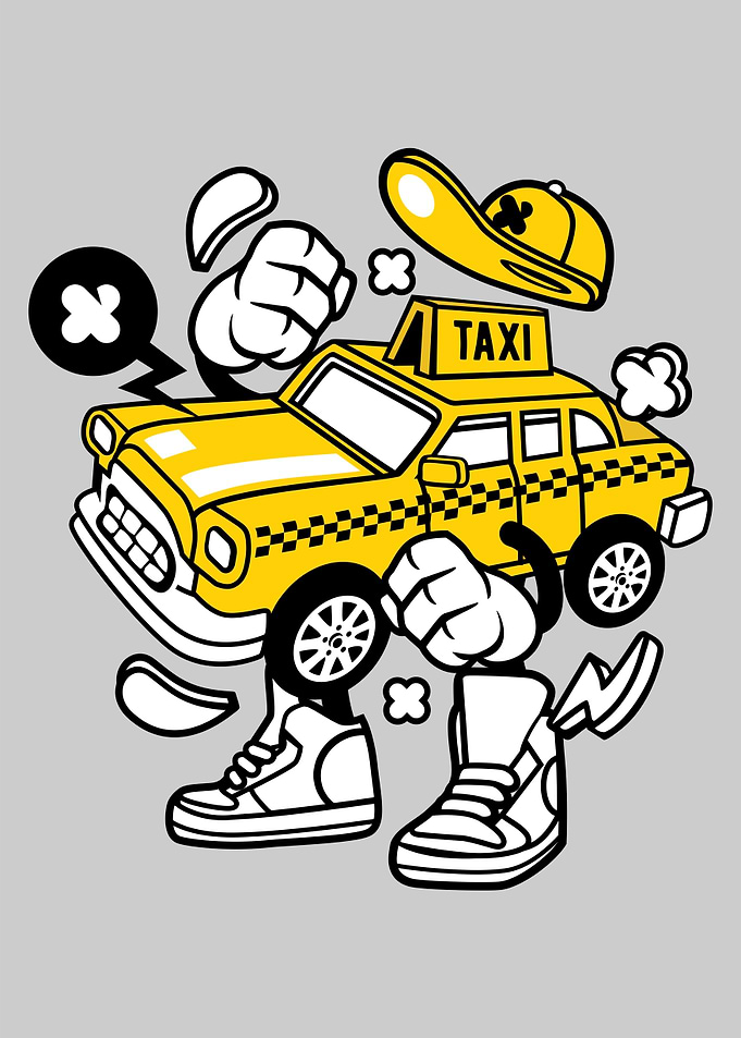 Cartoon Taxi