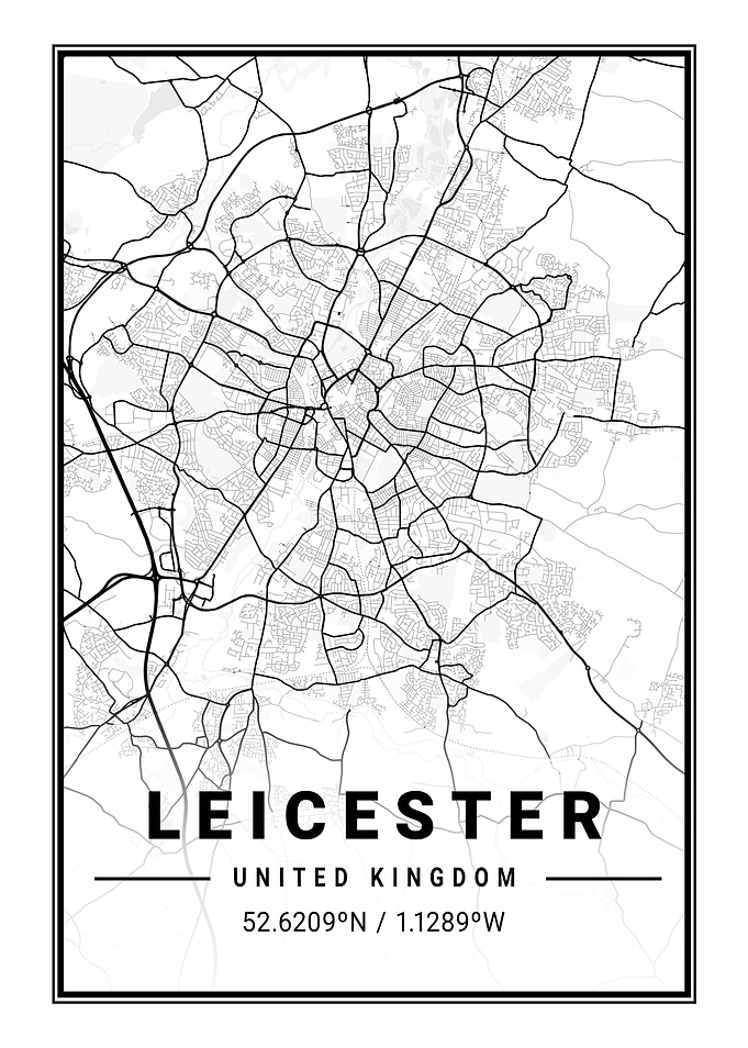 Leicester Light City Map