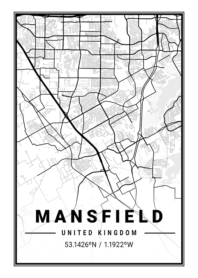 Mansfield Light City Map