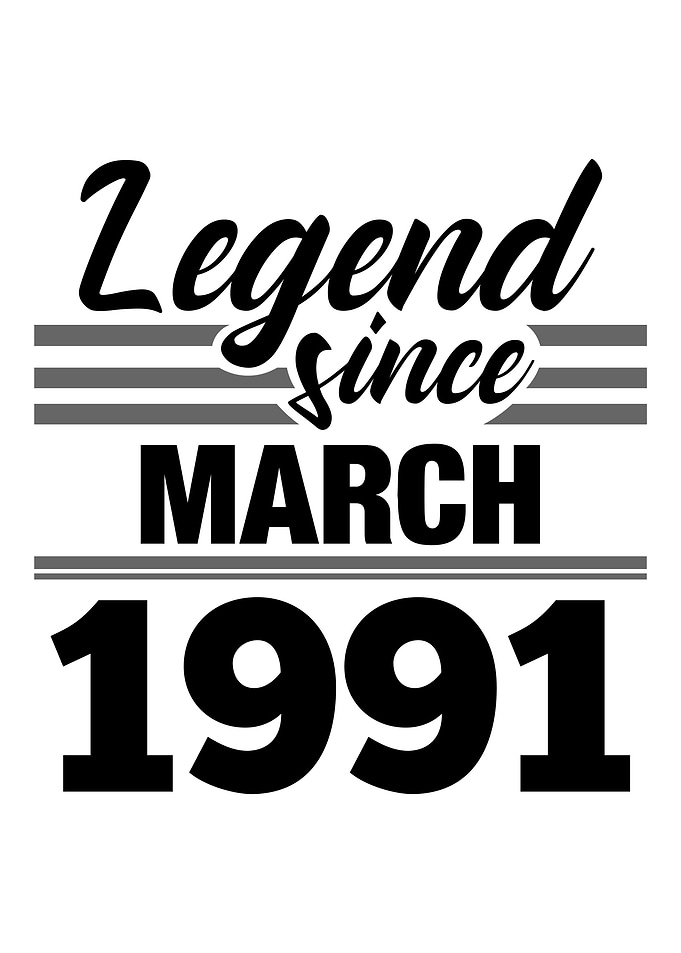Legend Since March 1991
