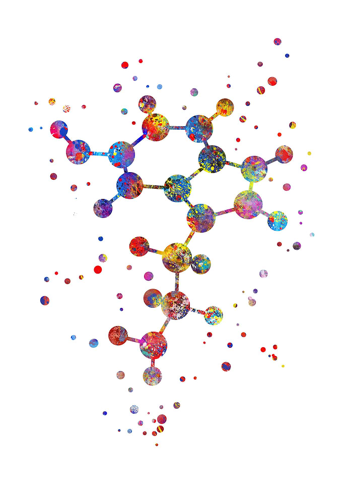 Serotonin molecule