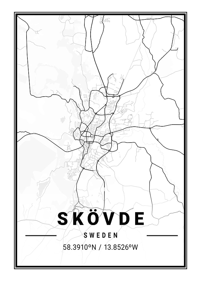 Skovde Light City Map