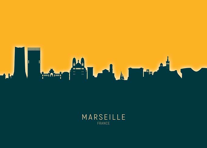Marseille Skyline France