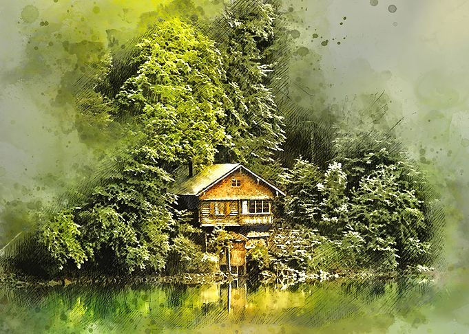 Cabin at the lake