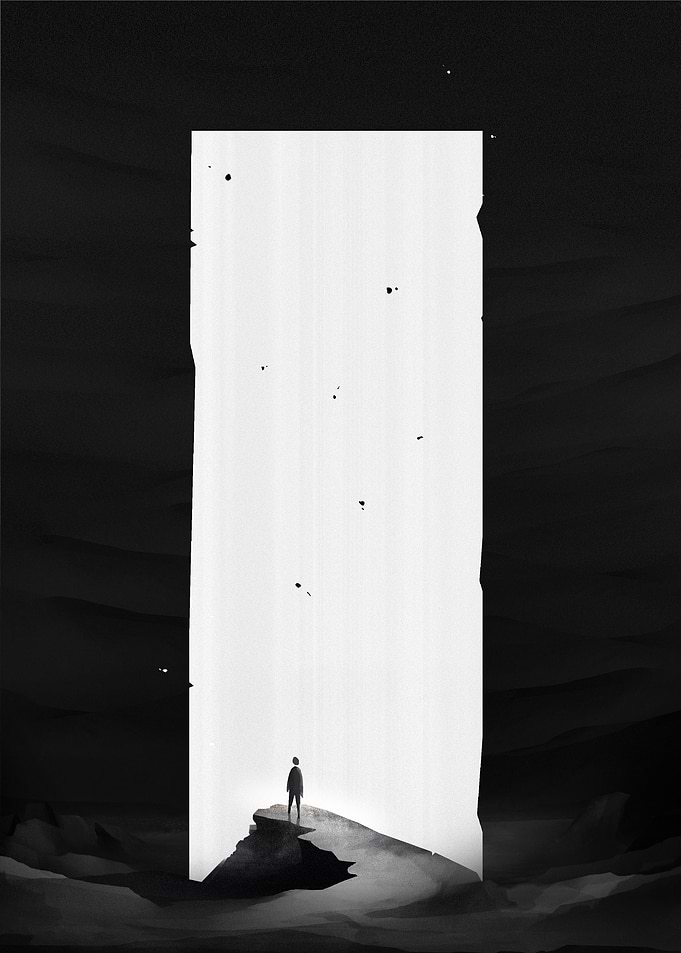 The lonely man on the hill