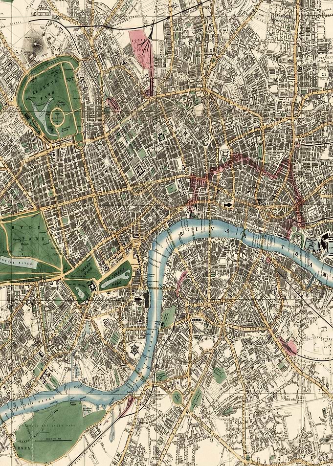 London Vintage Maps And Dr