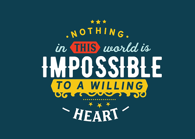 to a willing heart