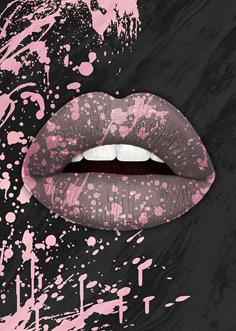 Abstract Pink Lips