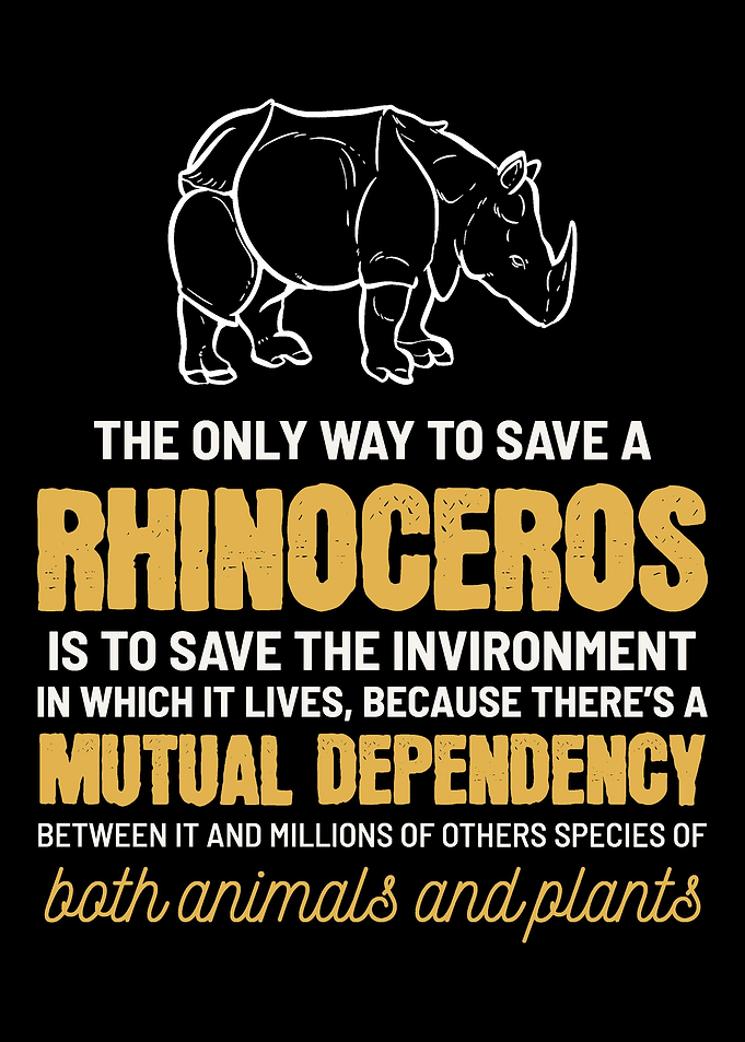 Save Wildlife Rhino Animal