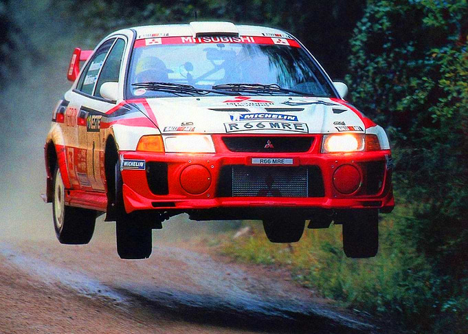 Tommi Makinen jumping