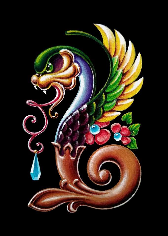 Dragon fileteado