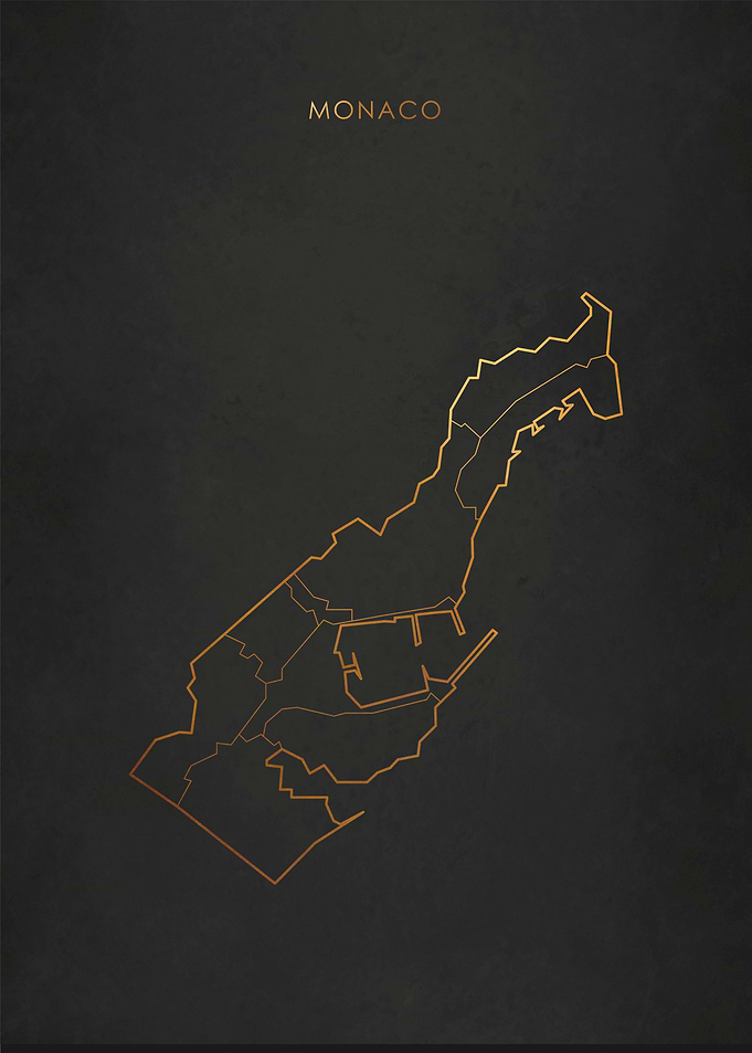 Gold Monaco Map