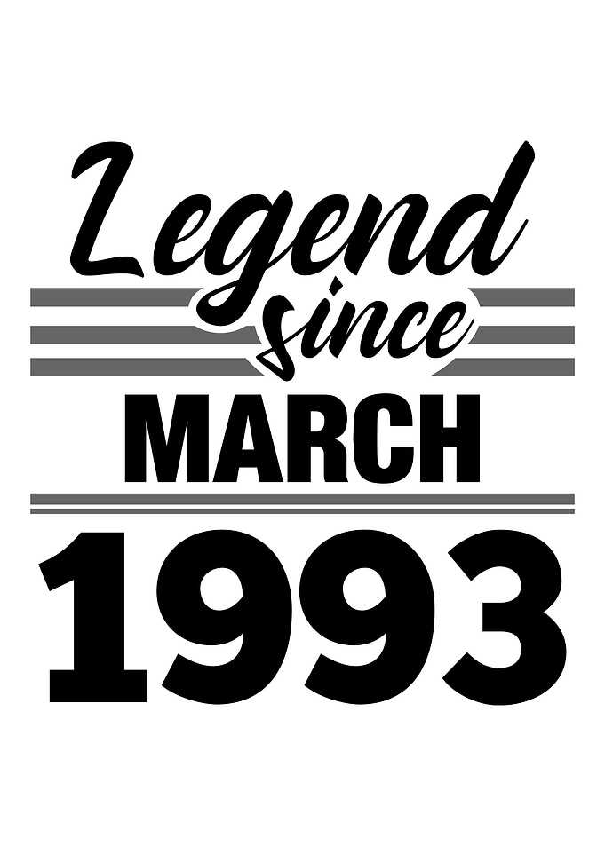 Legend Since March 1993
