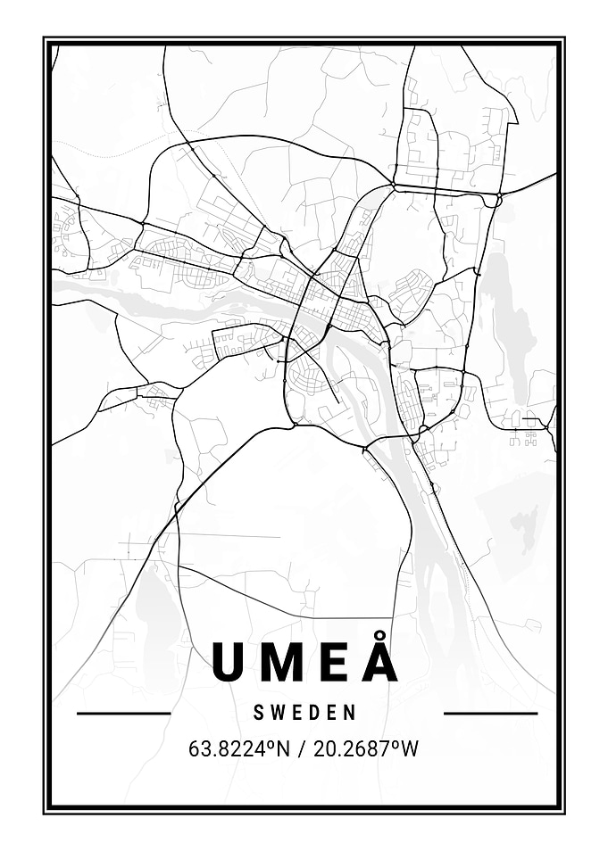 Umea Light City Map