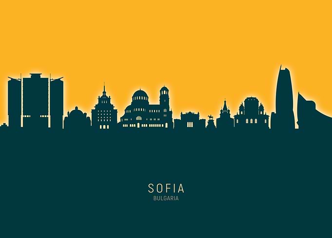 Sofia Skyline Bulgaria
