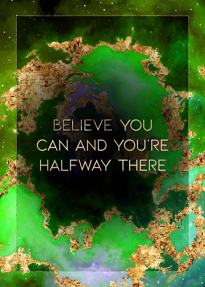 Believe You Can Gold Art