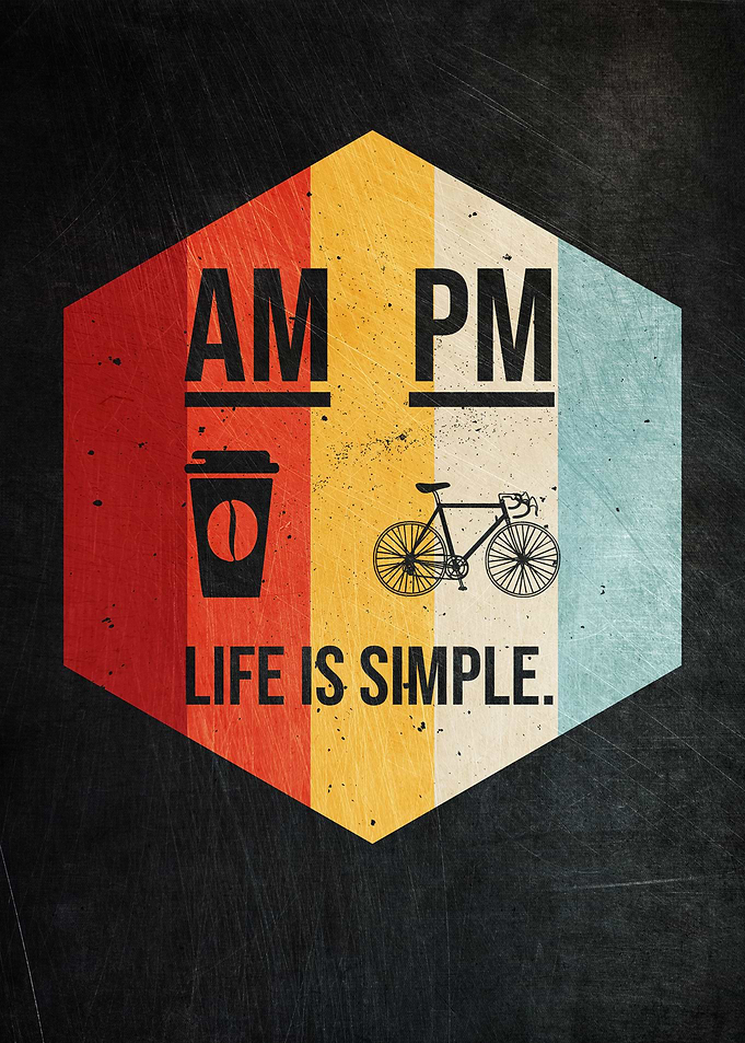 AM Coffee PM Cycling Retro