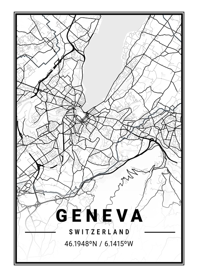 Geneva Light City Map