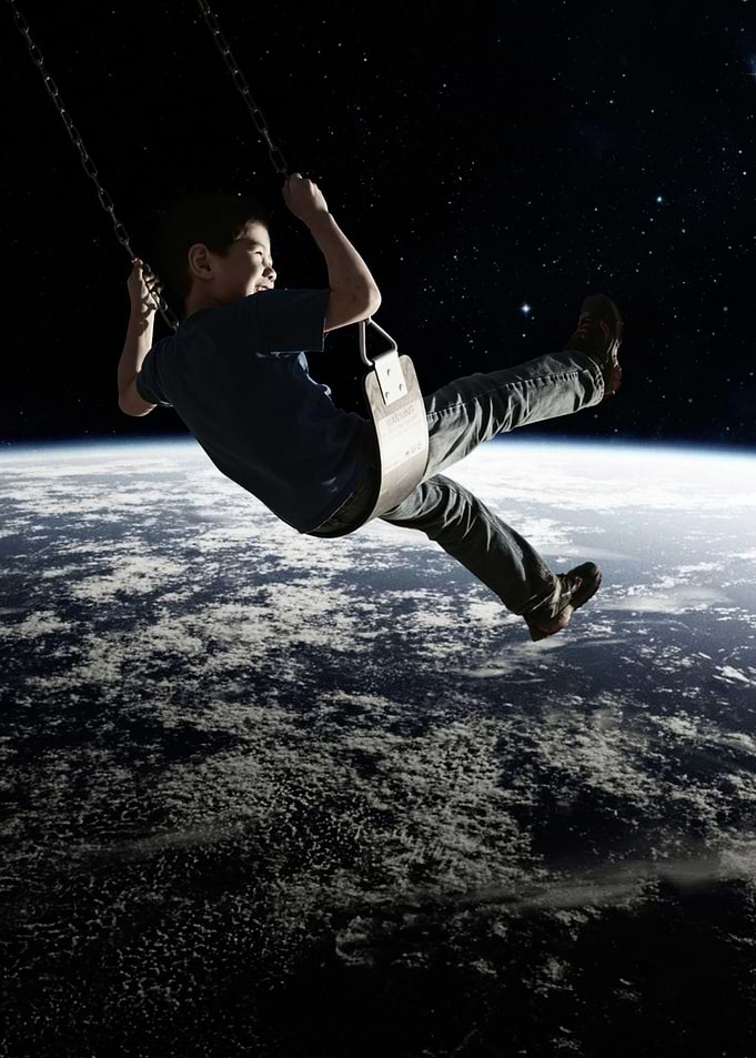 Swinging above the Earth