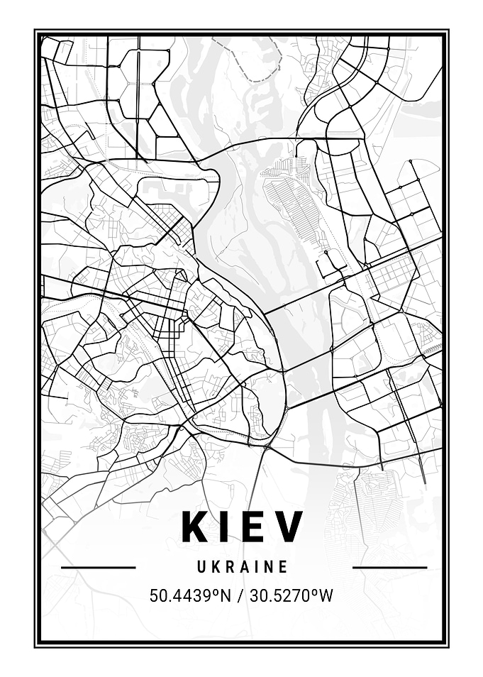 Kiev Light City Map