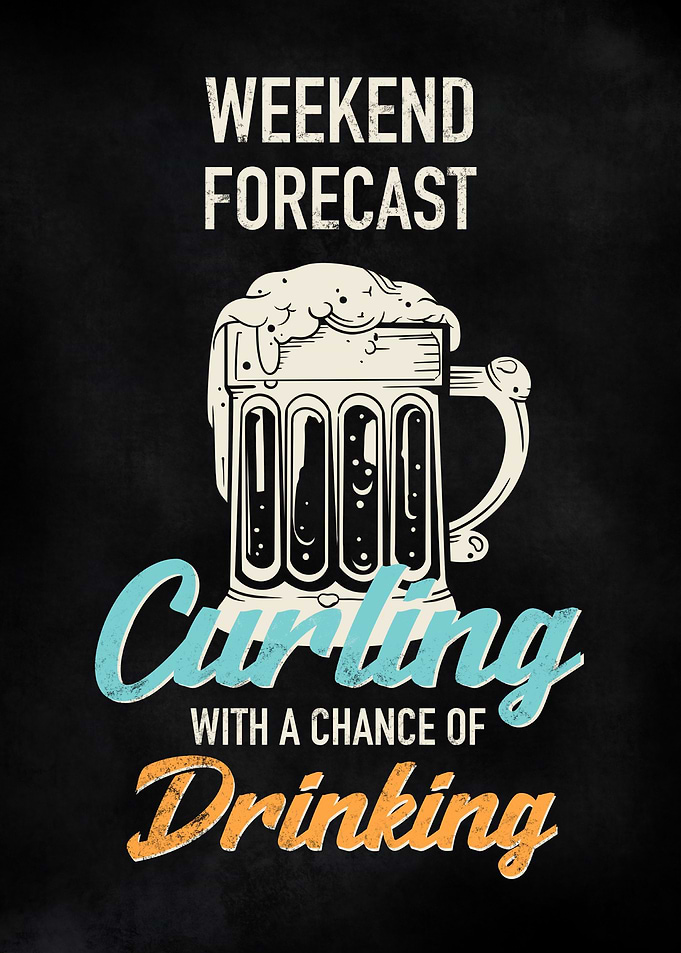 Curling And Drinking