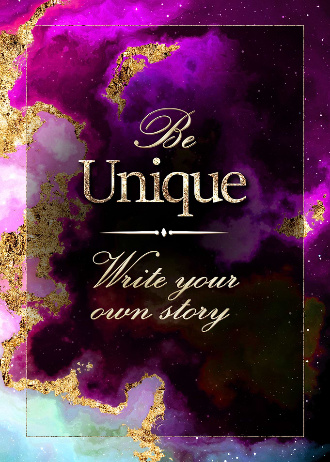 Be Unique Motivational Art