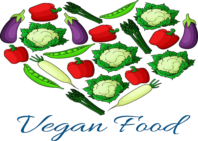 Vegan Heart Pattern