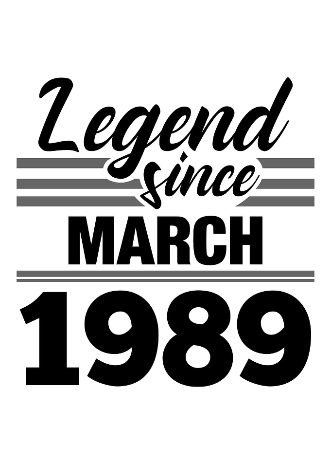 Legend Since March 1989