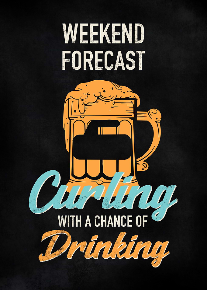 Curling And Drinking