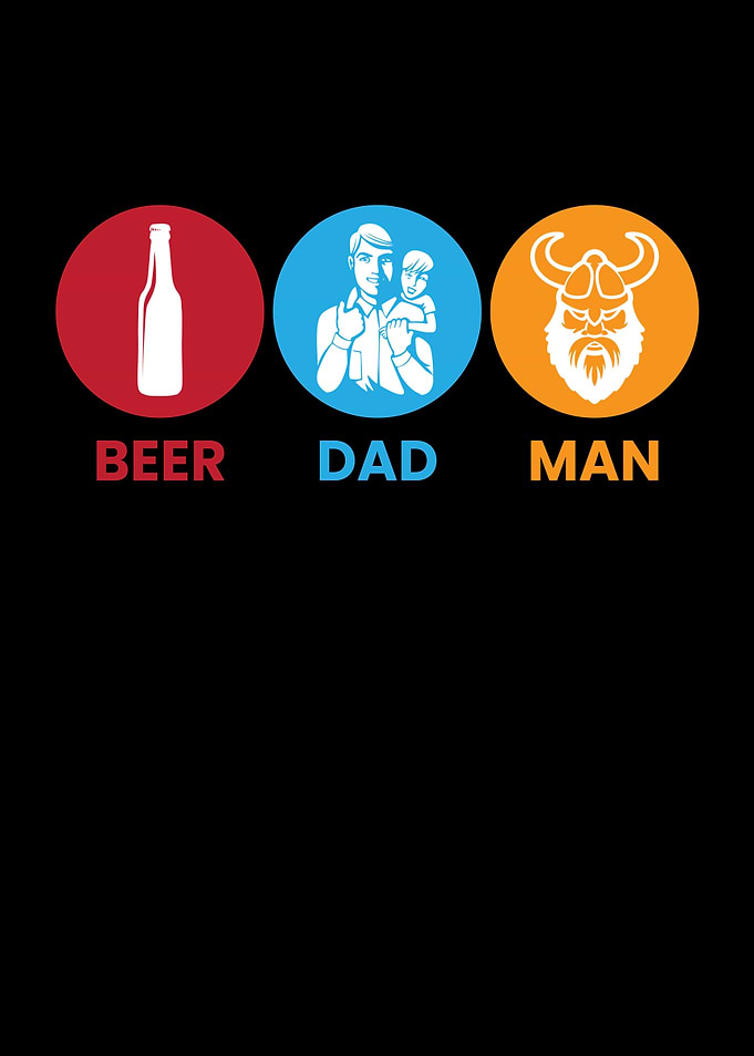 Beer Dad Man Bearded Man