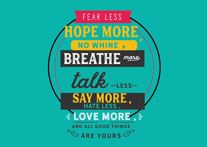 Hate less love more