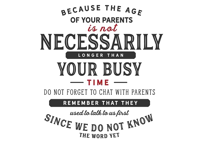 the age of your parents