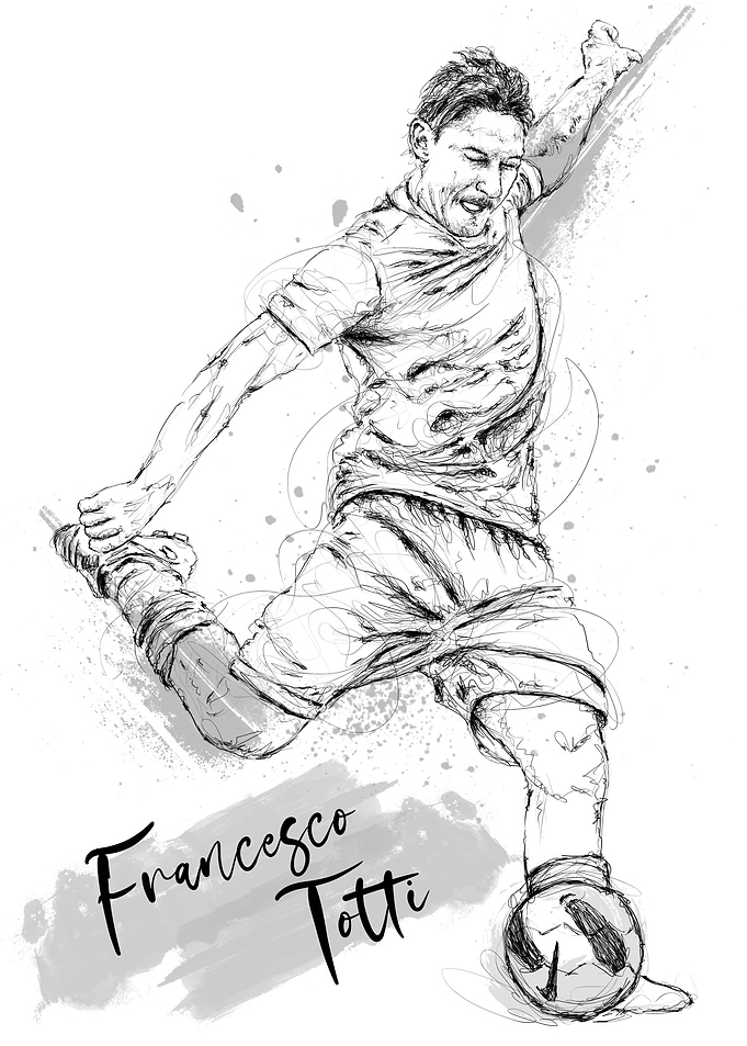 Francesco Totti Scribble