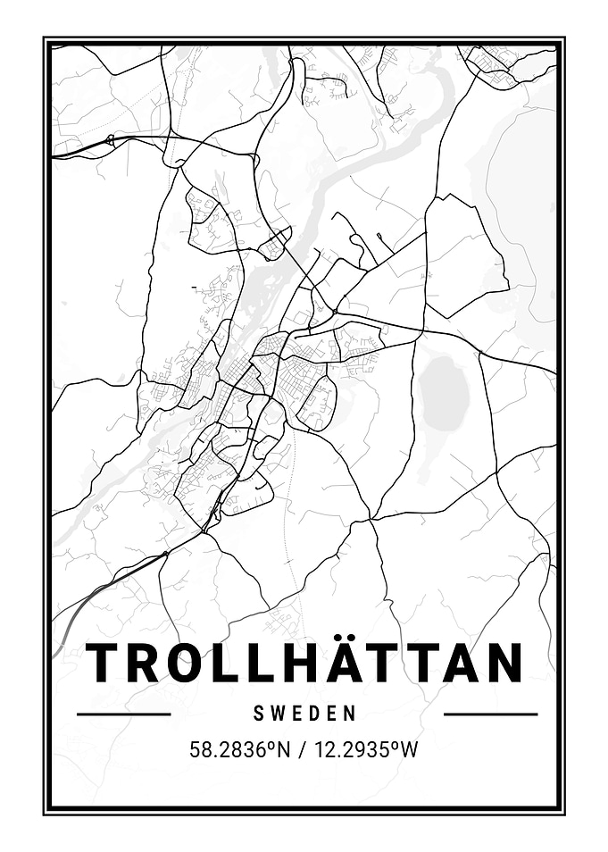 Trollhattan Light City Map