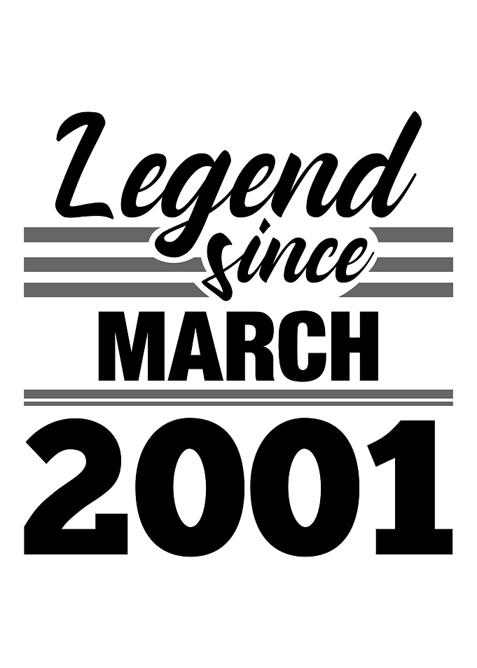 Legend Since March 2001