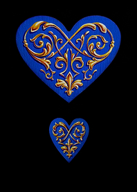 Baroque ornamented hearts