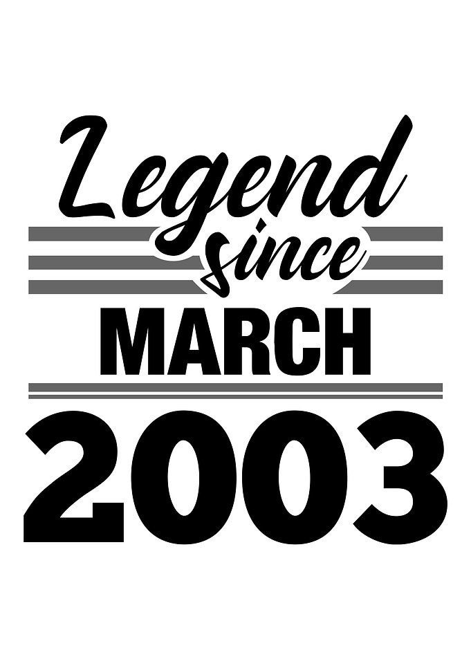 Legend Since March 2003