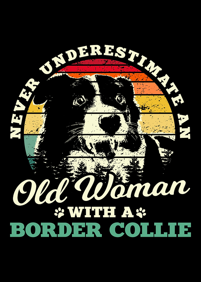Woman Border Collie