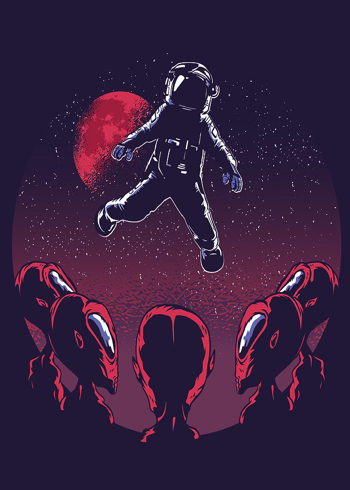 astronaut alien space trav