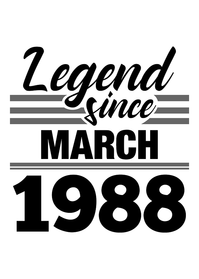 Legend Since March 1988