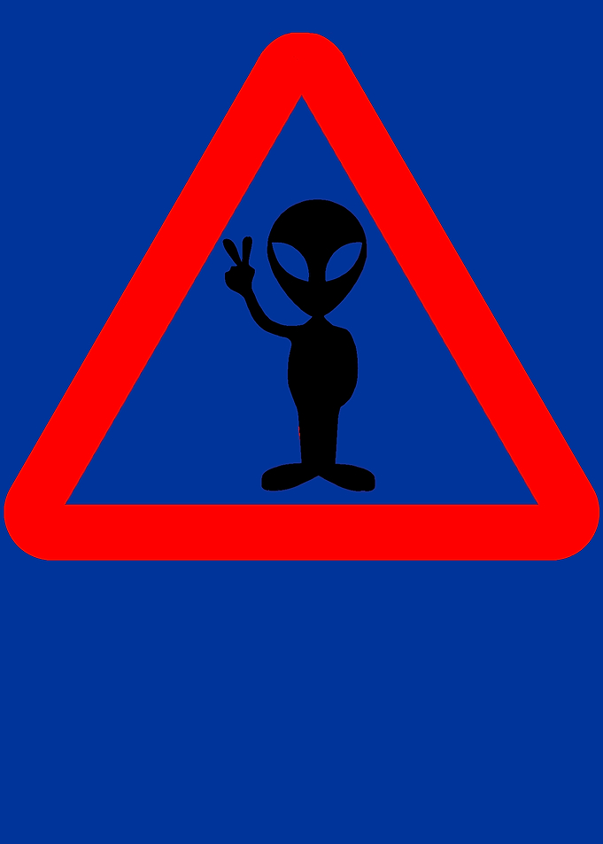Alien Peace Blue