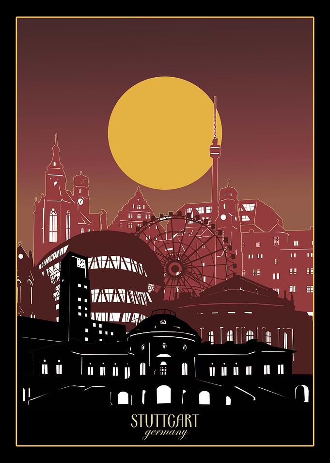 stuttgart city minimal 3