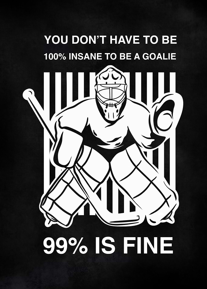 Funny Ice Hockey Goalie