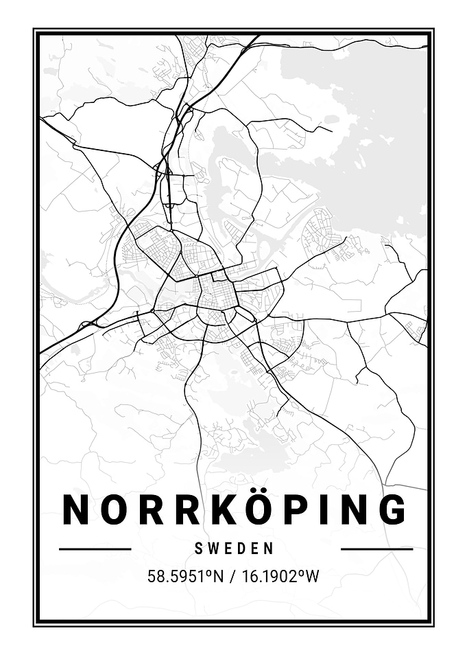 Norrkoping Light City Map