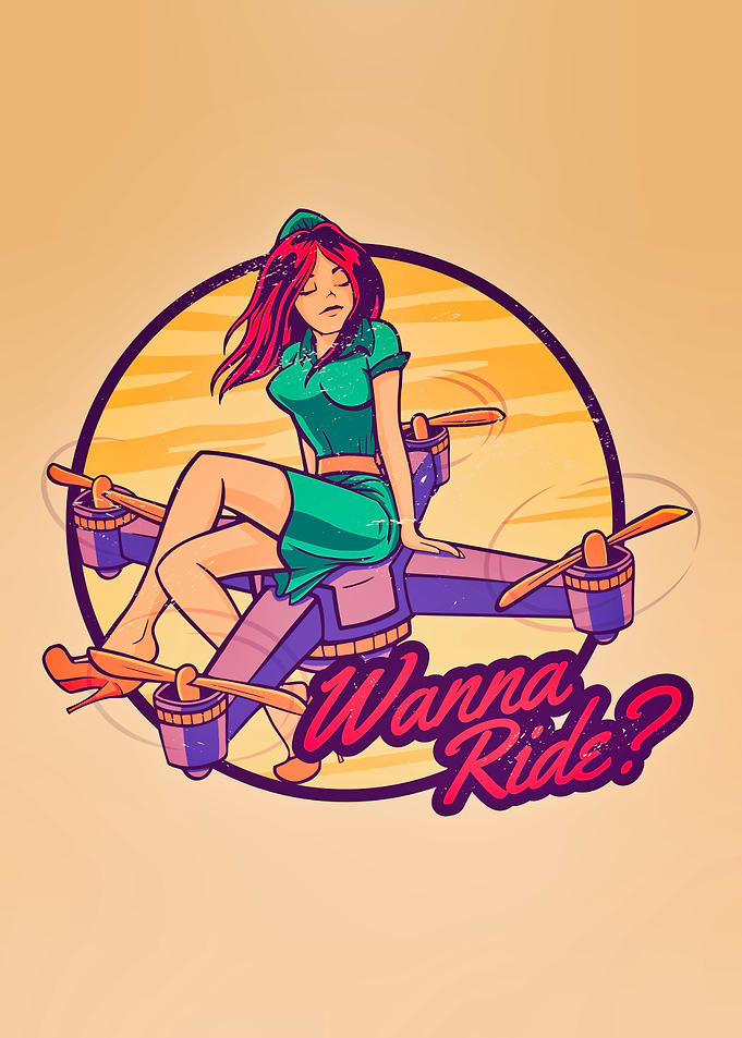 Drone Girl Wanna Ride