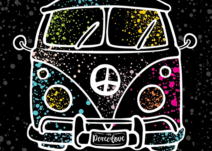 Hippie van