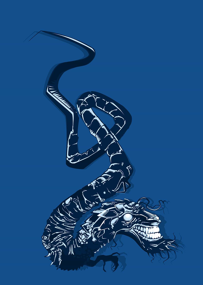 Asian Blue Dragon
