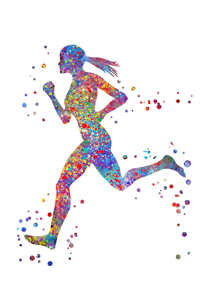 Running woman