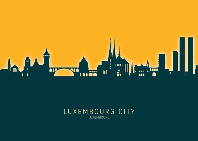 Luxembourg City Skyline