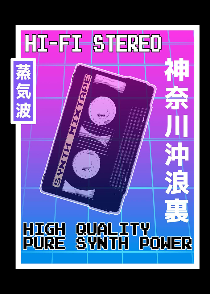 Vaporwave Aesthetic MC 80s
